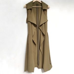 Topshop Long Draped Vest, Great Condition!